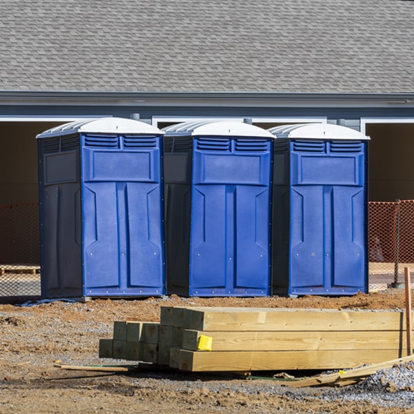 what is the expected delivery and pickup timeframe for the portable toilets in Stoddard